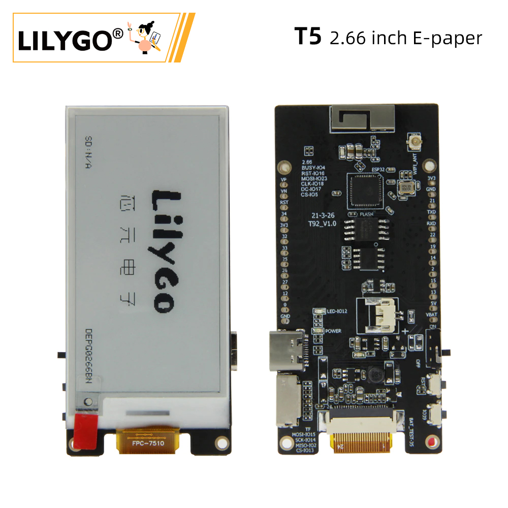 Ttgo Tdisplay - LILYGO® TTGO T5 2.66-Inch E-Paper 2.66-inç