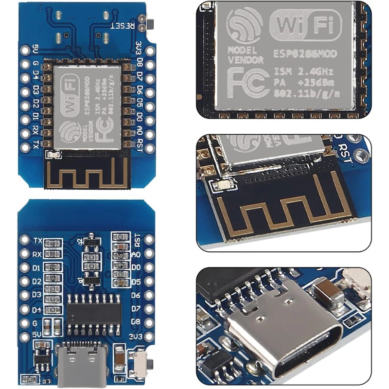 Nodemcuv2 - ESP8266 ESP-12F MINI D1 NodeMCU Geliştirme