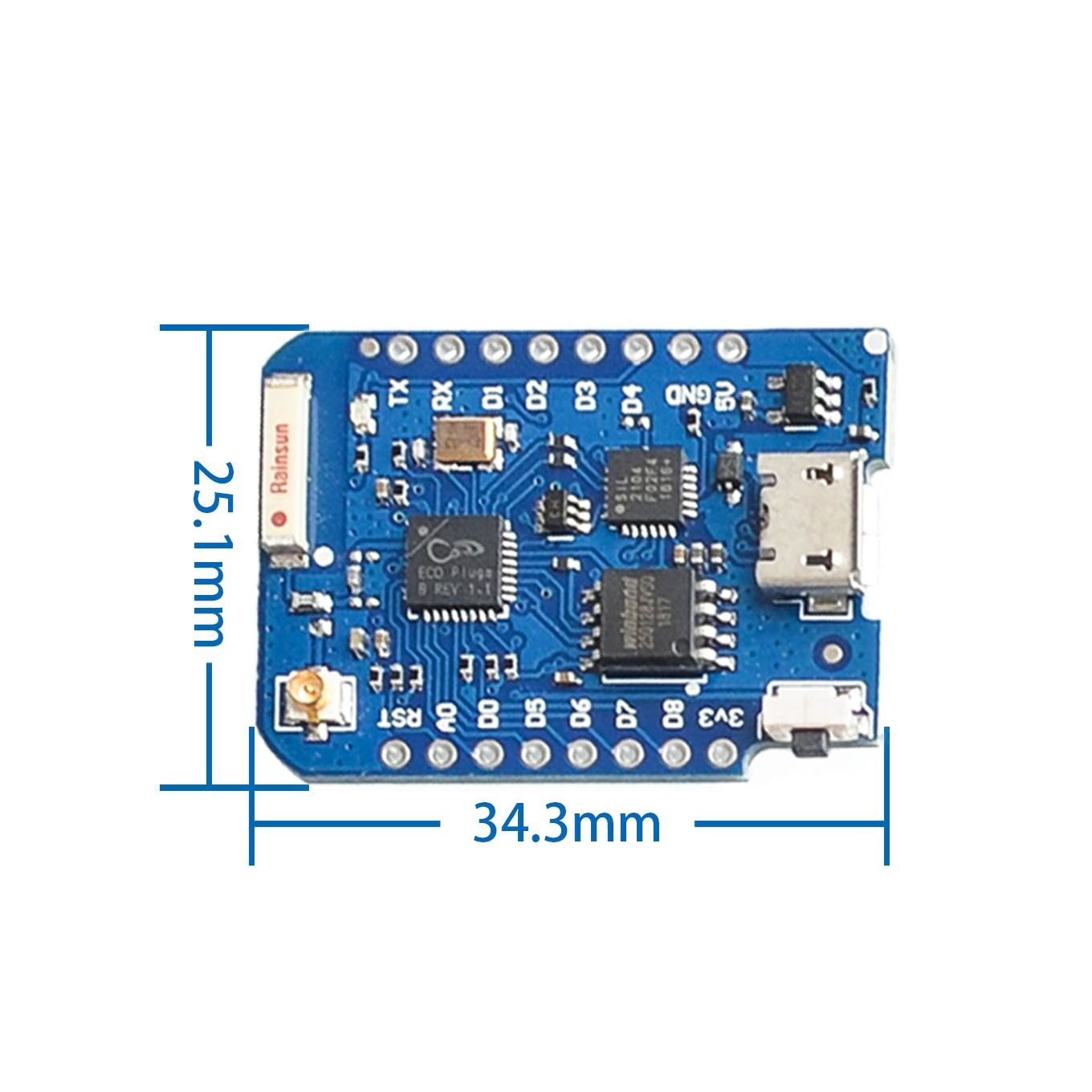 WEMOS D1 Mini Pro 4M 16M bayt  - Wemos D1 Mini incelemesi ve fiyatı
