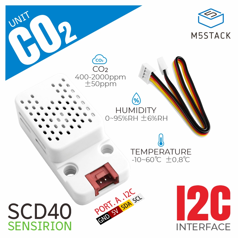 M5Stack CO2 Ünitesi Sıcaklık v - M5Stack incelemesi ve fiyatı