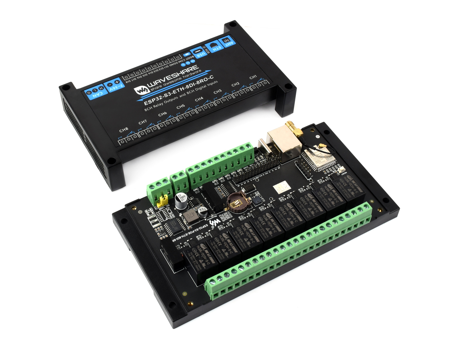 Endüstriyel 8 Kanallı ESP32-S3 - Waveshare Esp32 incelemesi ve fiyatı