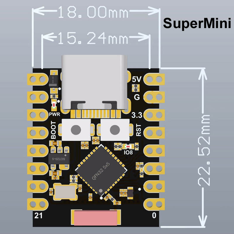 ESP32-S3 Supermini Pro MINI Ge - Doit Esp32 incelemesi ve fiyatı